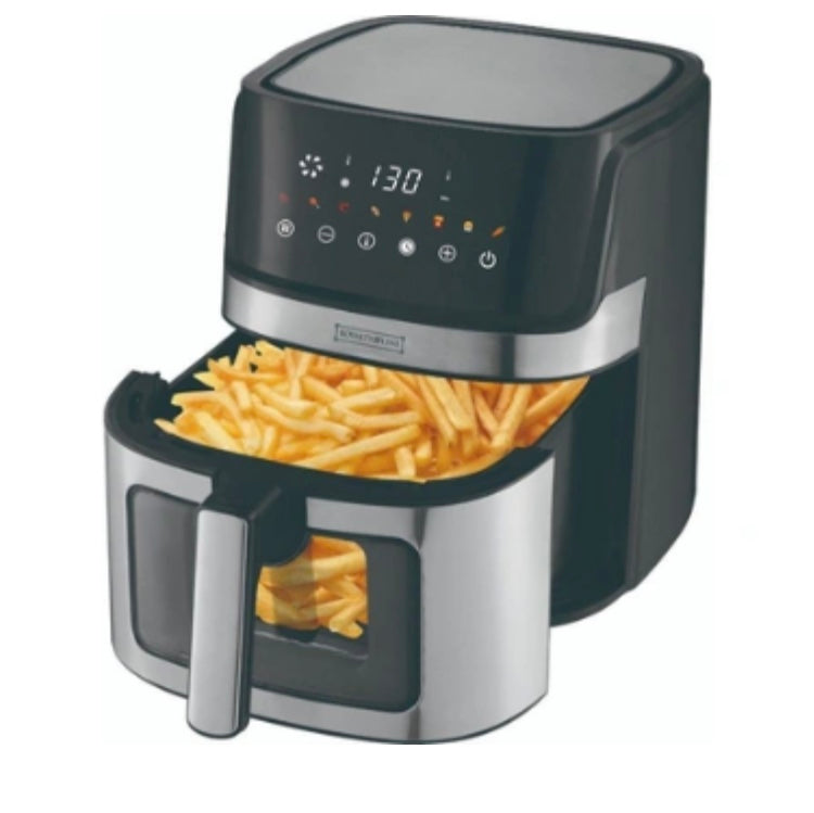 5 Quart Digital Display Air Fryer Toaster Oven Combo with 8 Cooking Presets Oilless Cooker,Visible Window,Dishwasher Safe Basket
