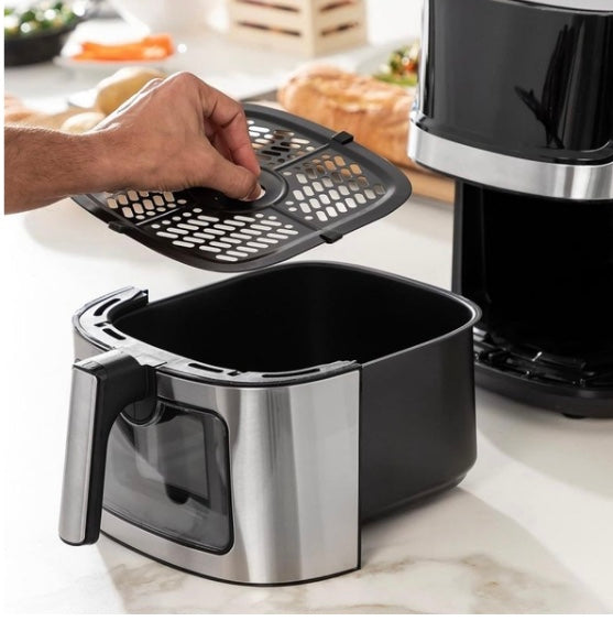 5 Quart Digital Display Air Fryer Toaster Oven Combo with 8 Cooking Presets Oilless Cooker,Visible Window,Dishwasher Safe Basket